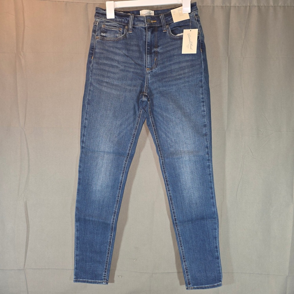 Universal Thread Womens Everyday Skinny High Rise Jeans Tinted Dark Wash 10L